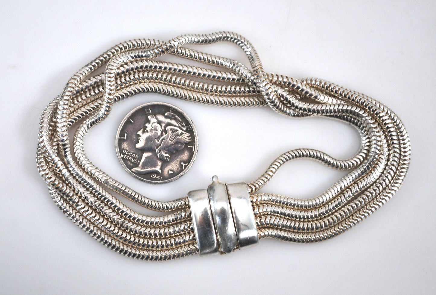 Espo Sterling Silver Multi Strand Bracelet
