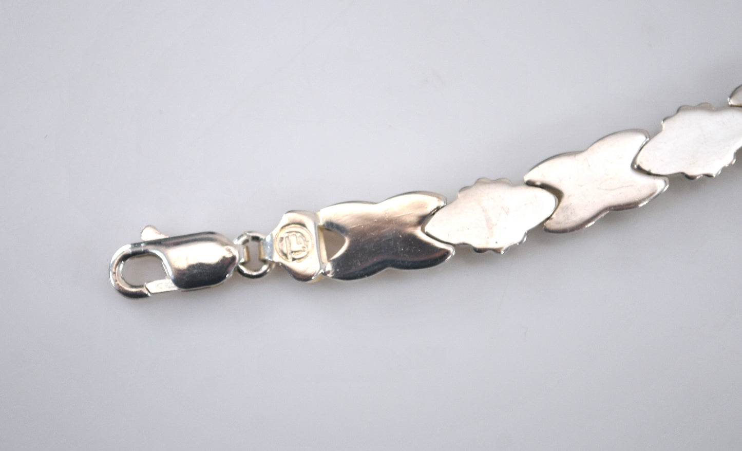 Sterling Silver X O Link Bracelet