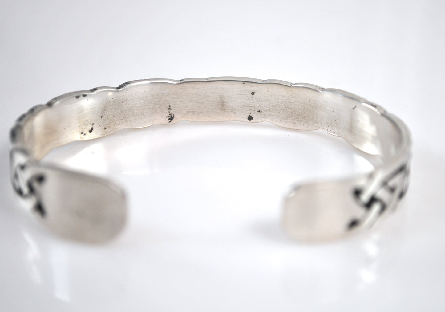 Heavy Sterling Silver Celtic Knot Cuff Bracelet