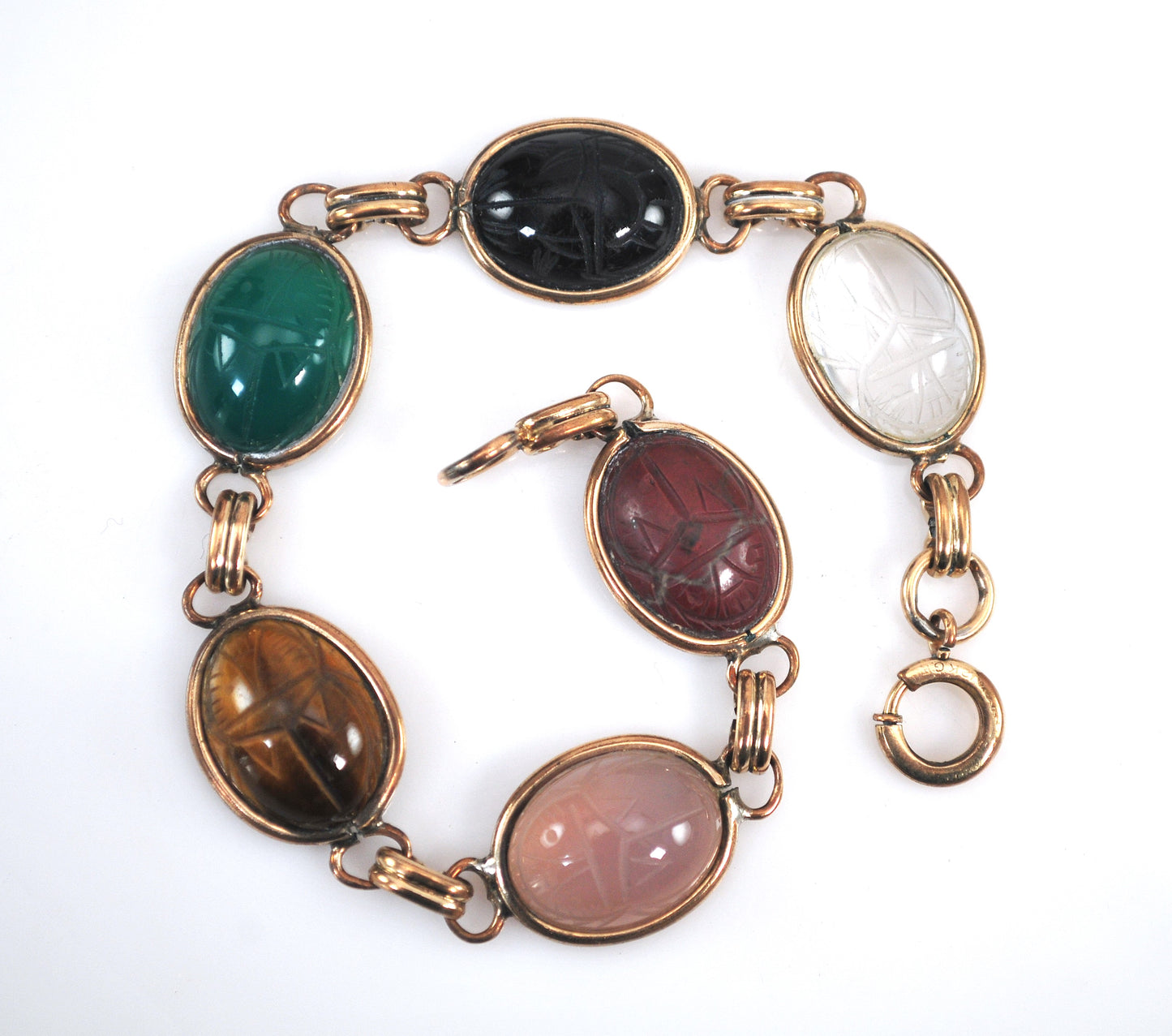 Vintage Gold Filled Scarab Bracelet