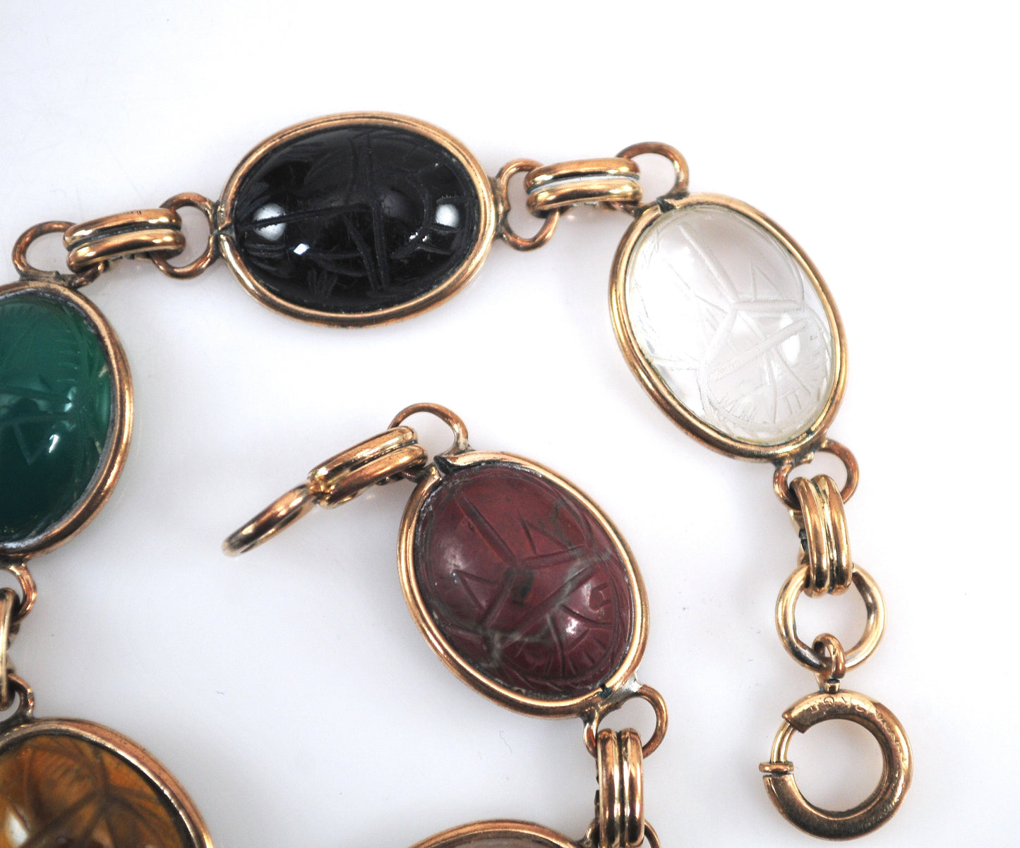 Vintage Gold Filled Scarab Bracelet
