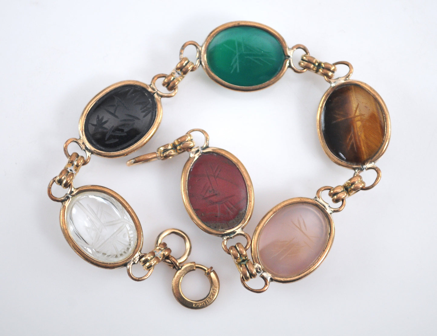 Vintage Gold Filled Scarab Bracelet