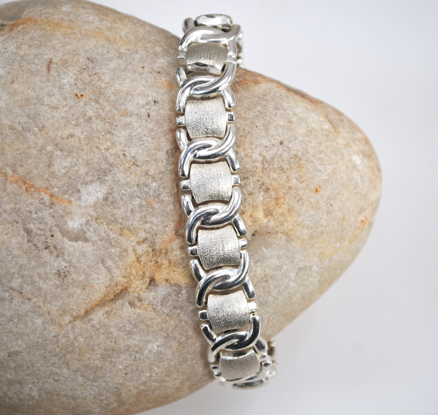 925 Sterling Silver Textured Bracelet