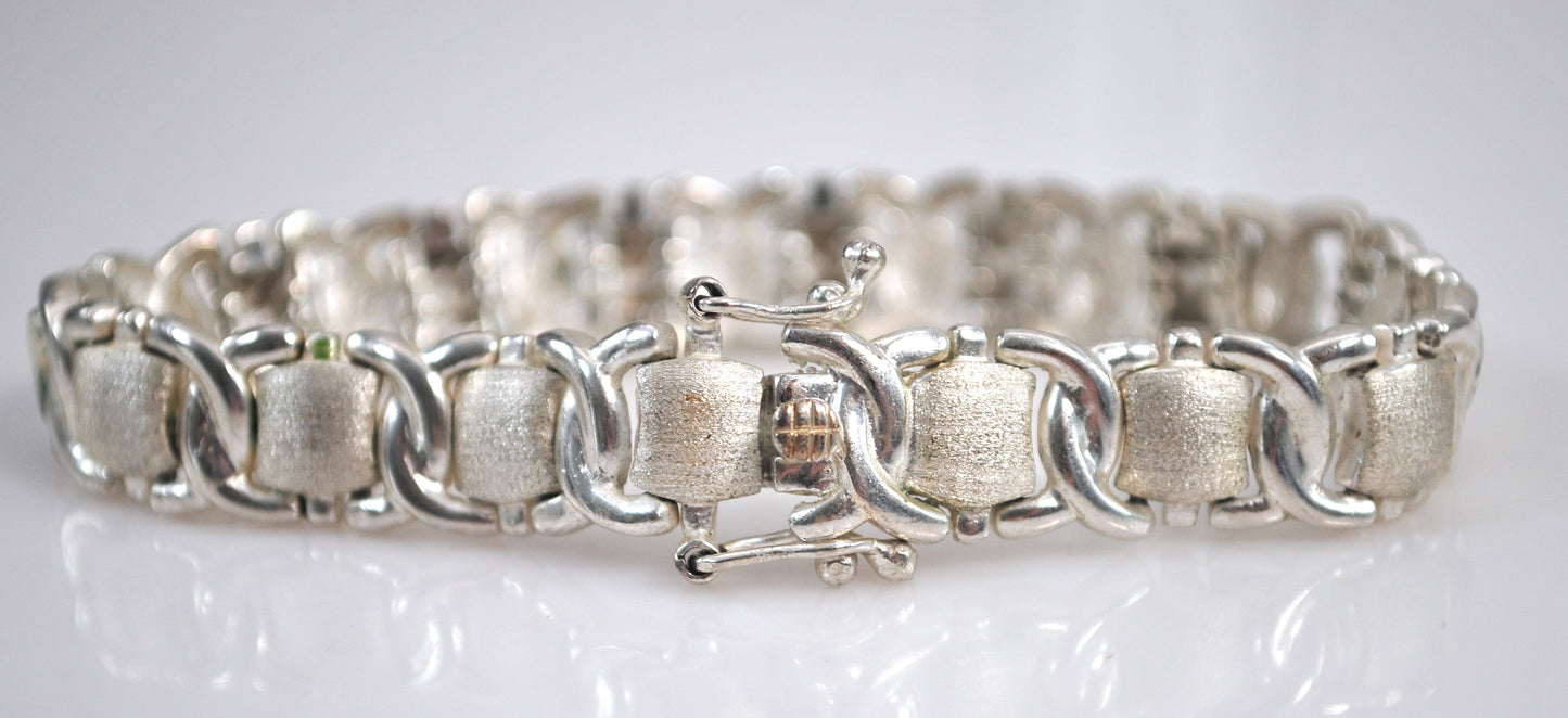 925 Sterling Silver Textured Bracelet