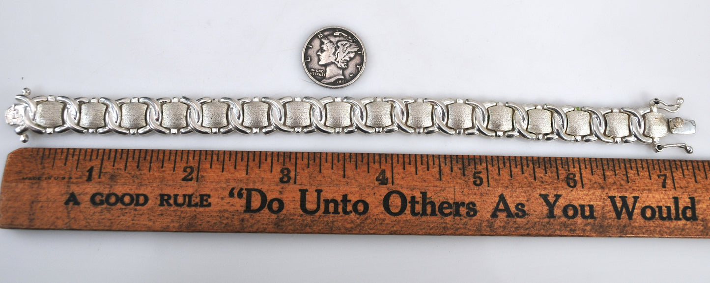 925 Sterling Silver Textured Bracelet