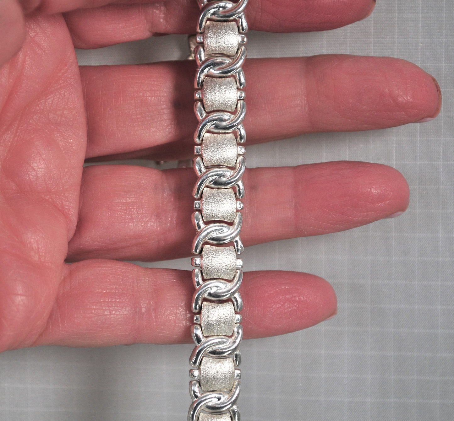 925 Sterling Silver Textured Bracelet