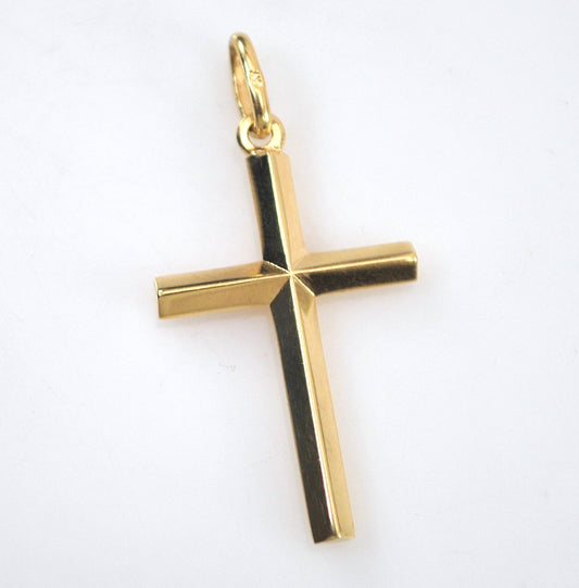 14K Gold Cross Pendant