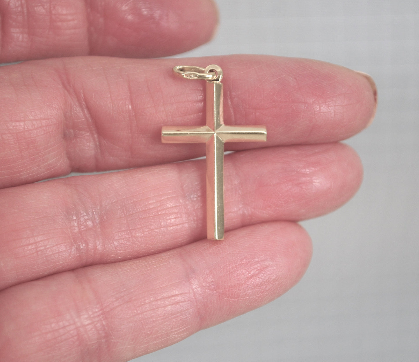 14K Gold Cross Pendant