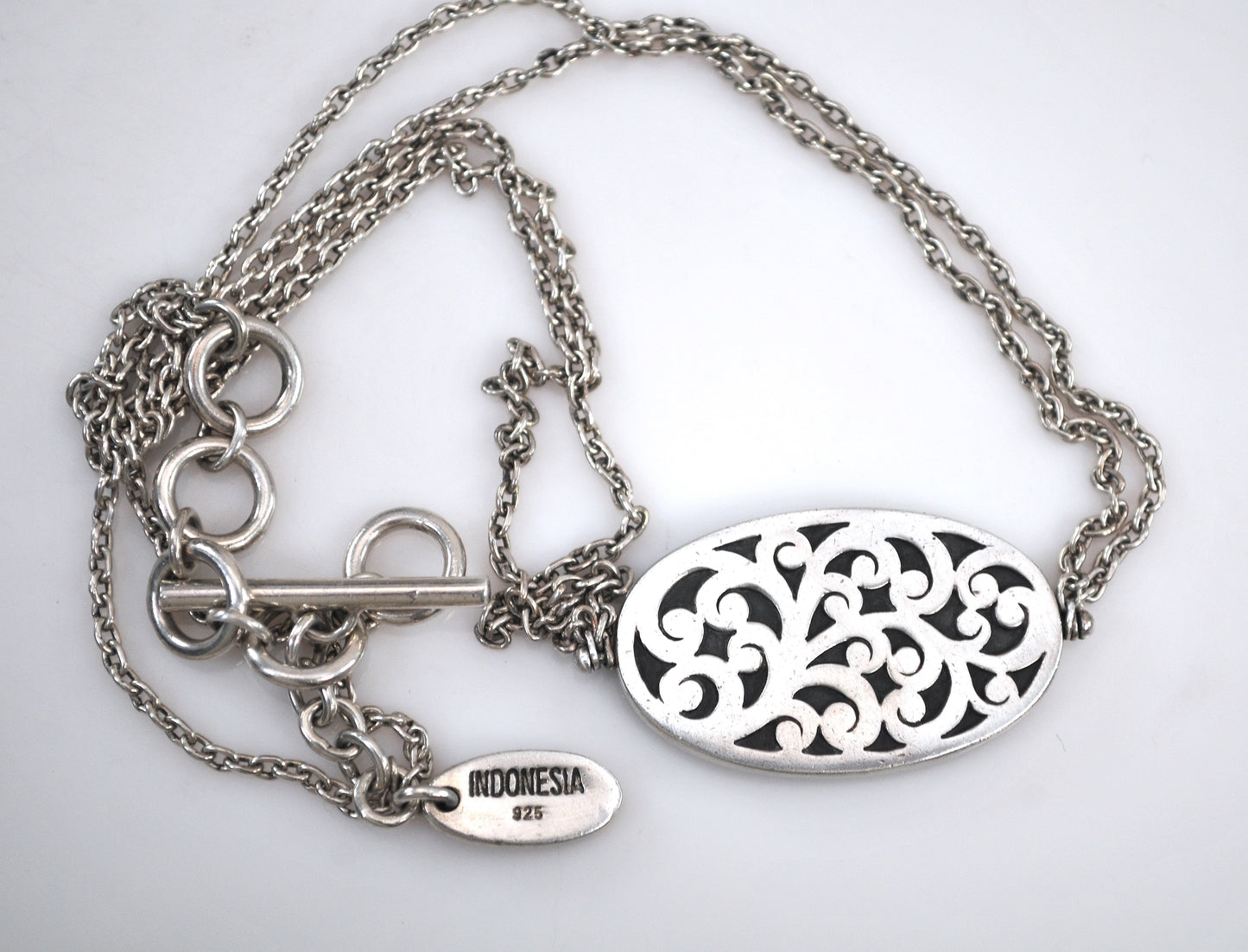 Lois Hill Adjustable Reversible Sterling Silver Necklace