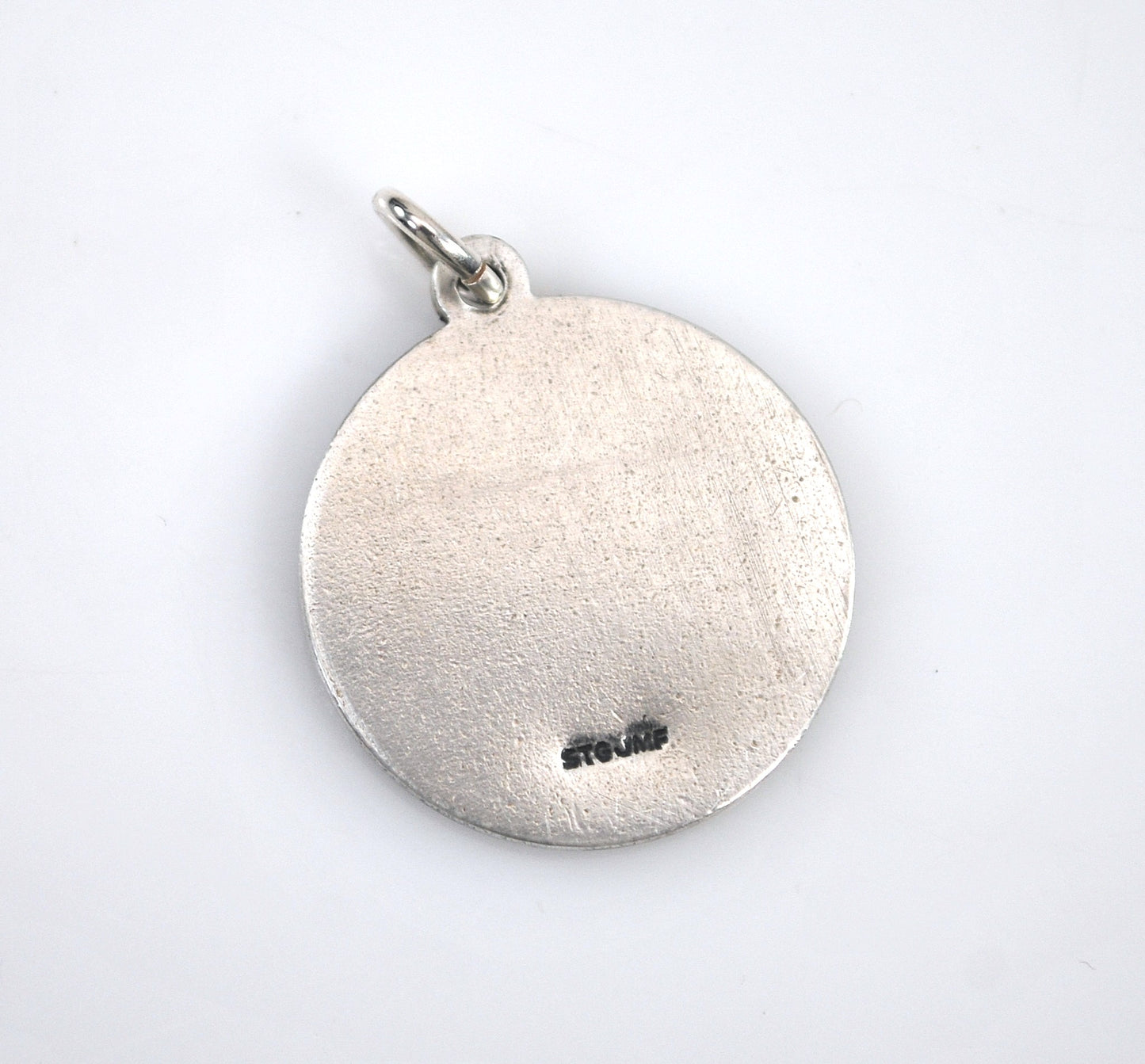 Vintage Sterling Silver Saint Christopher Medal Pendant