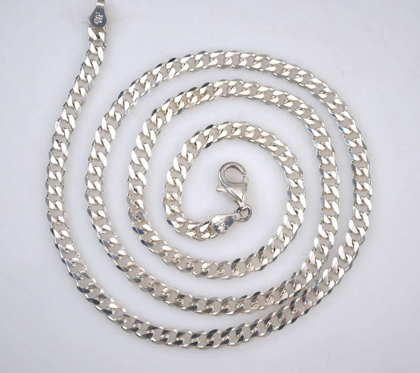 925 Sterling Silver Curb Chain Necklace