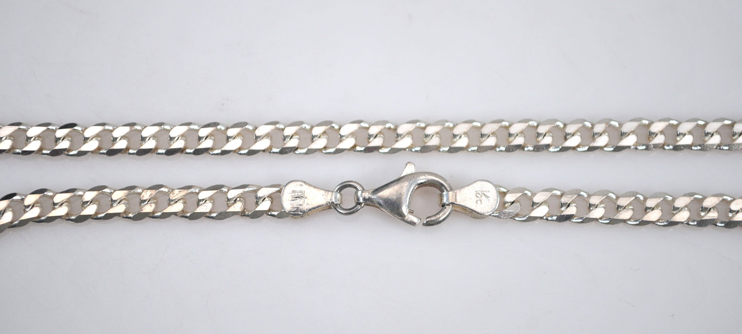 925 Sterling Silver Curb Chain Necklace