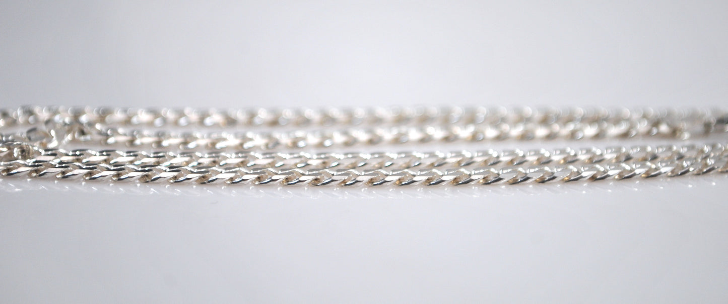 925 Sterling Silver Curb Chain Necklace