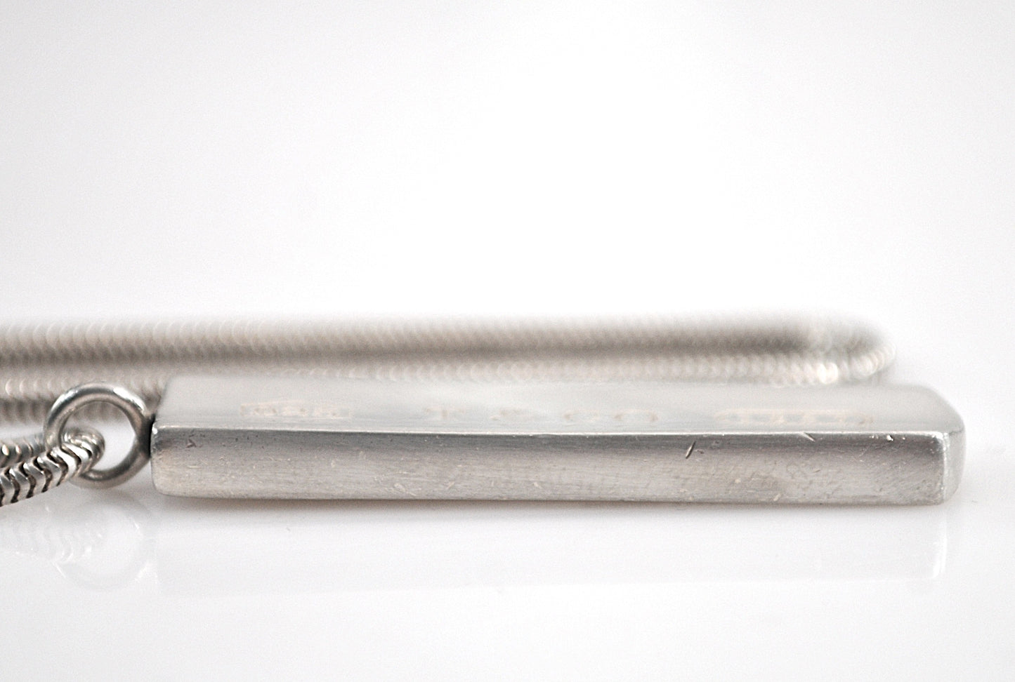 Estate Tiffany & Co. Sterling Silver Bar Necklace
