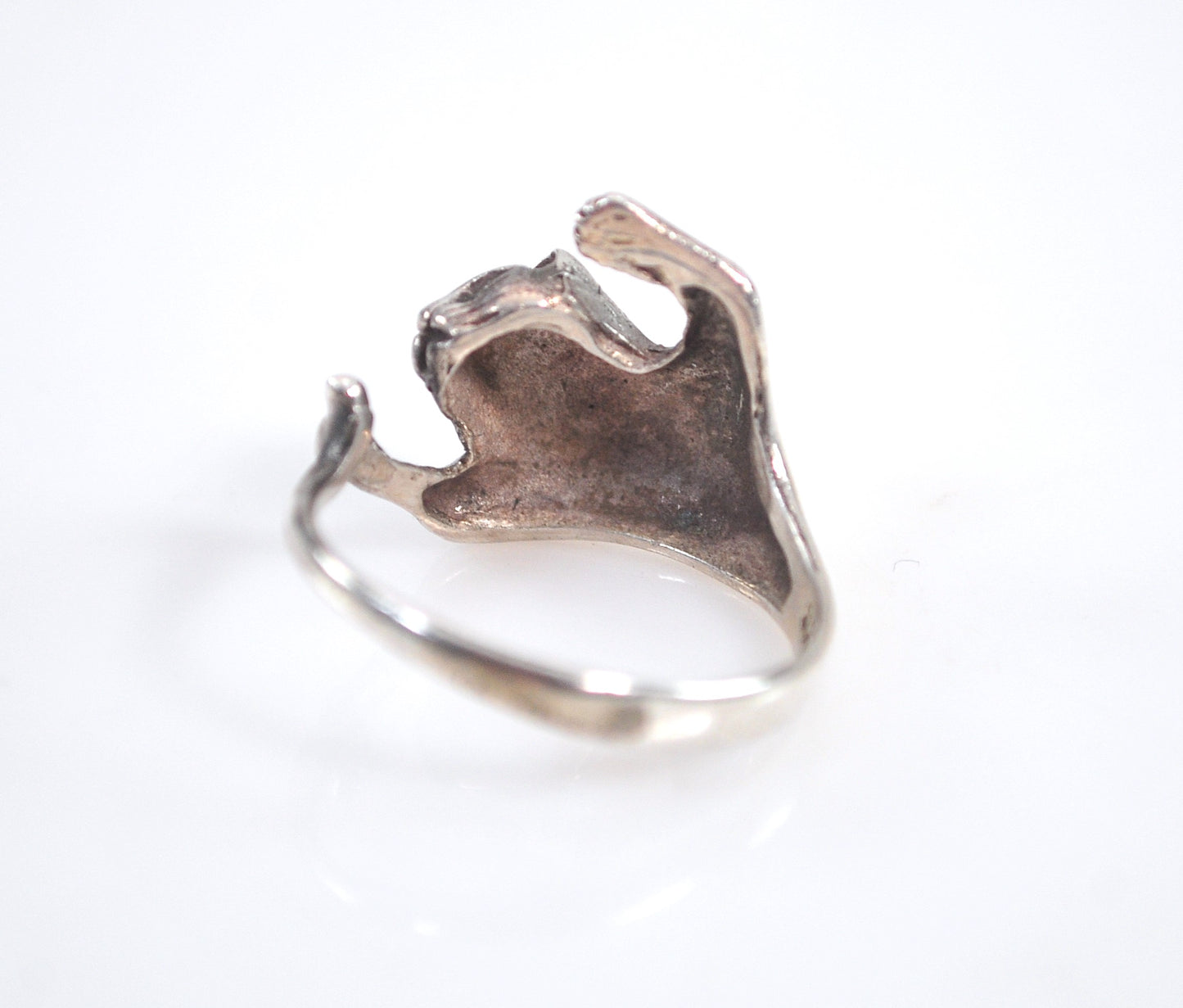 Sterling Silver Cat Ring