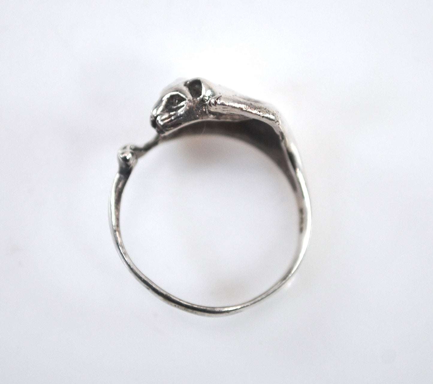 Sterling Silver Cat Ring