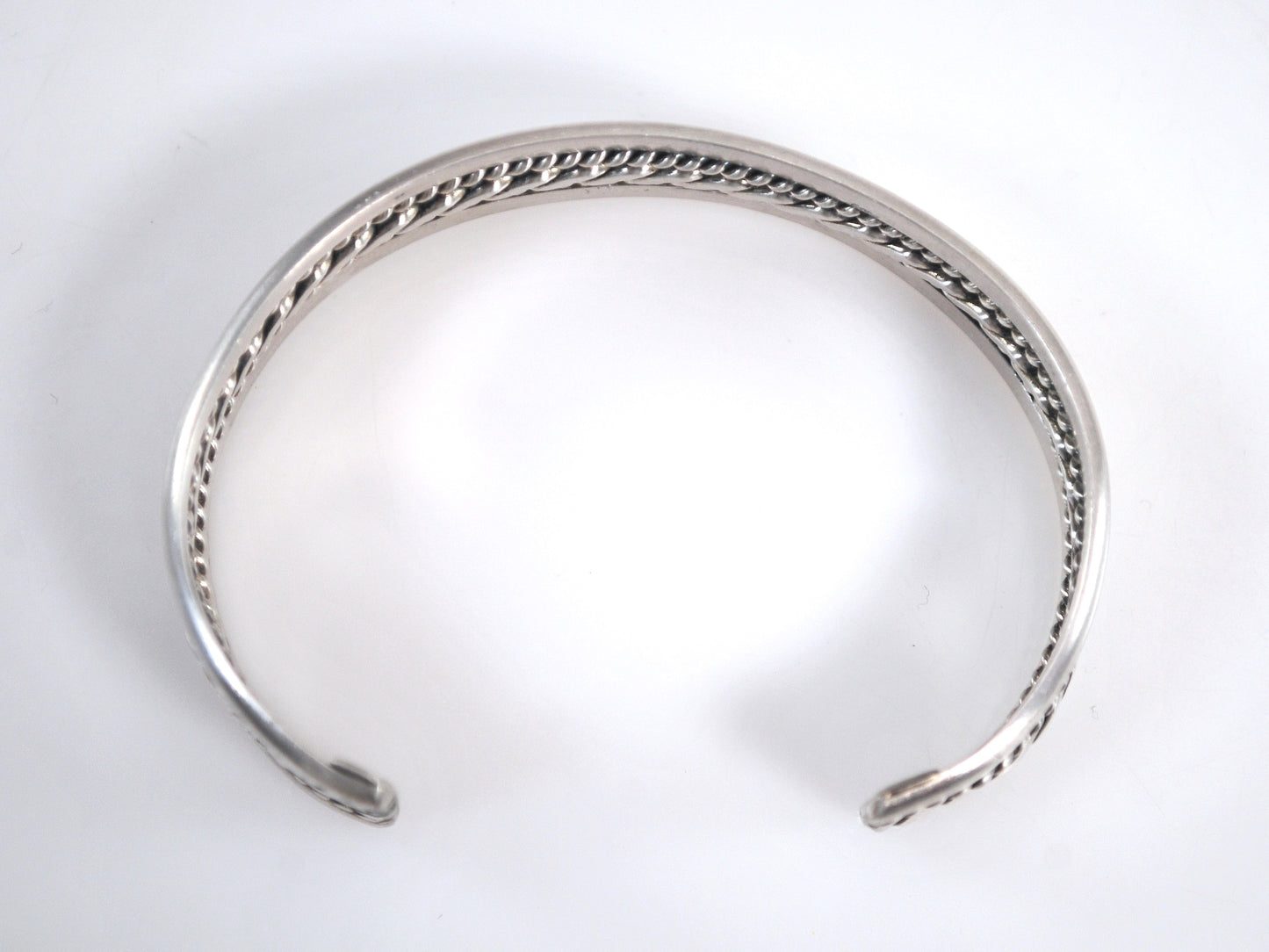 Vintage Native American Sterling Silver Cuff Bracelet