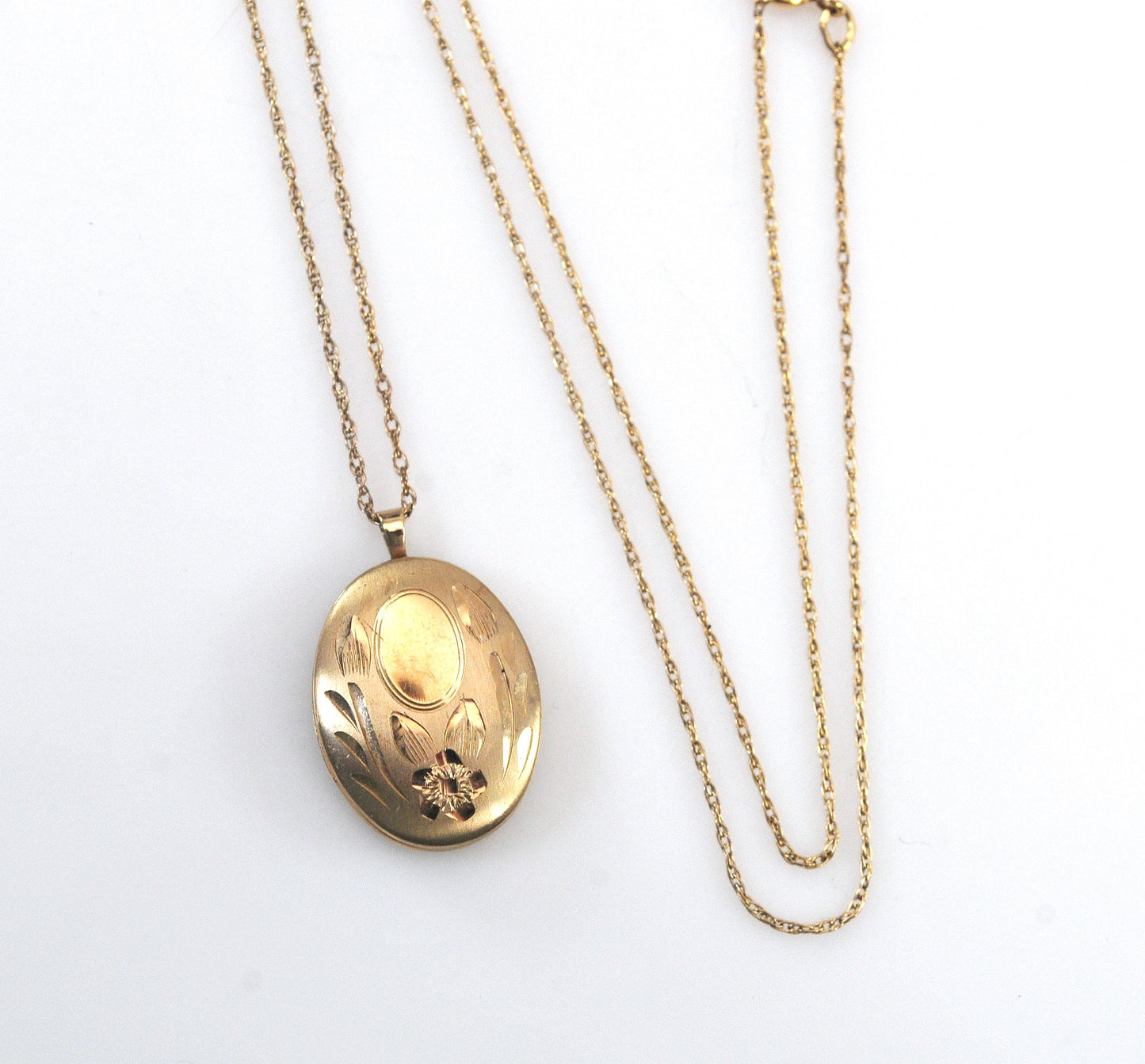 Vintage Gold Filled Locket Necklace