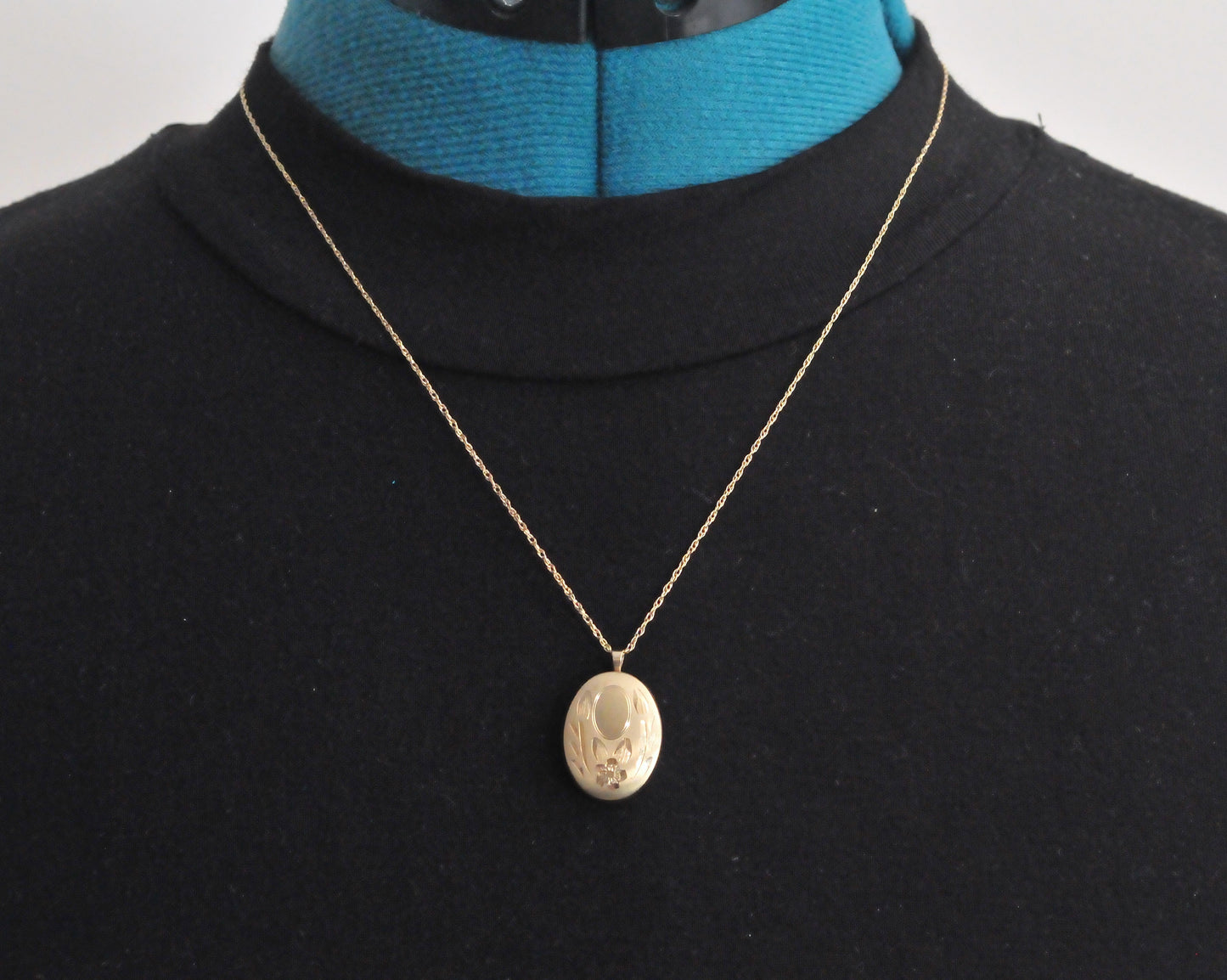 Vintage Gold Filled Locket Necklace
