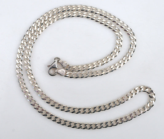 925 Sterling Silver Curb Chain Necklace