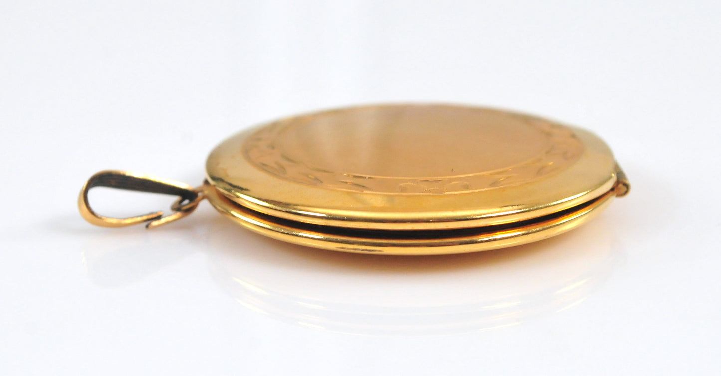Large Vintage Hayward Gold Filled Locket