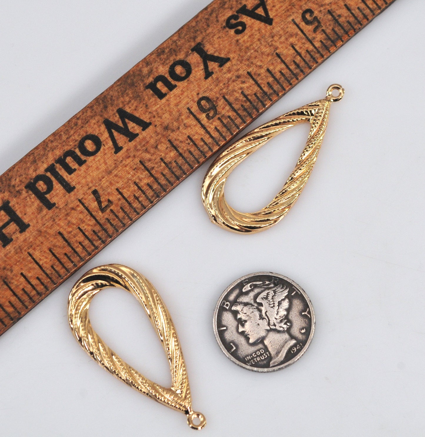 14K Gold Teardrop Earring Jackets
