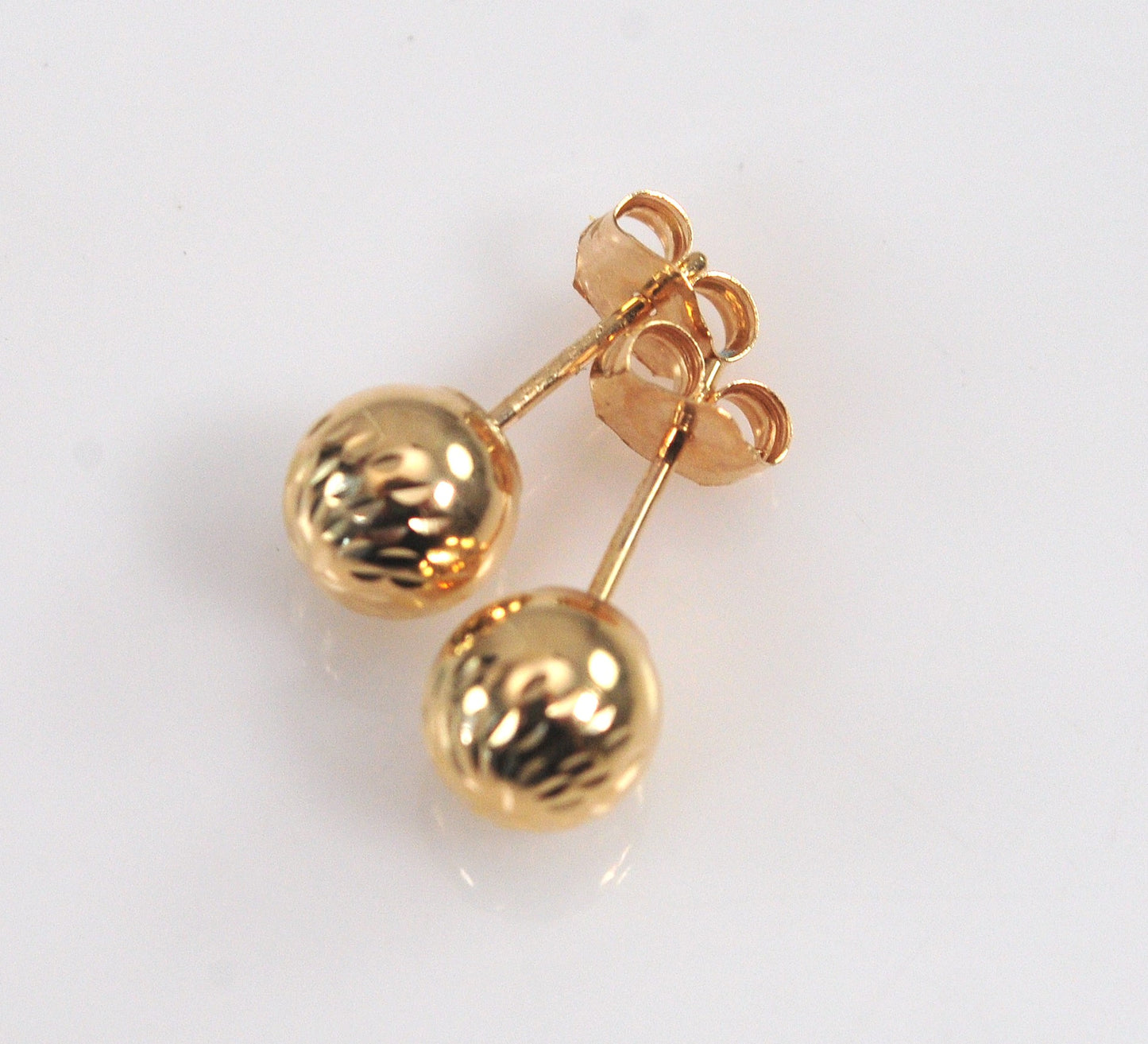 14K Gold 5.5mm Ball Stud Earrings