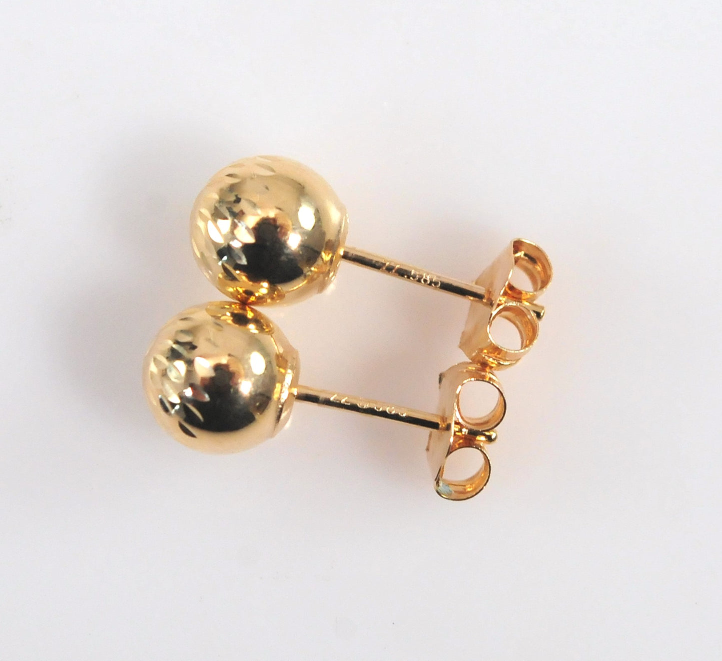 14K Gold 5.5mm Ball Stud Earrings