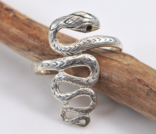 Sterling Silver Snake Ring