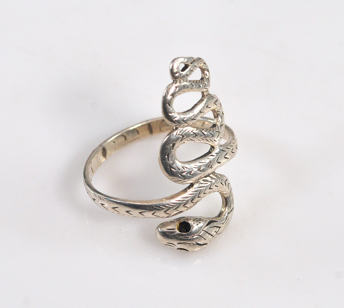 Sterling Silver Snake Ring