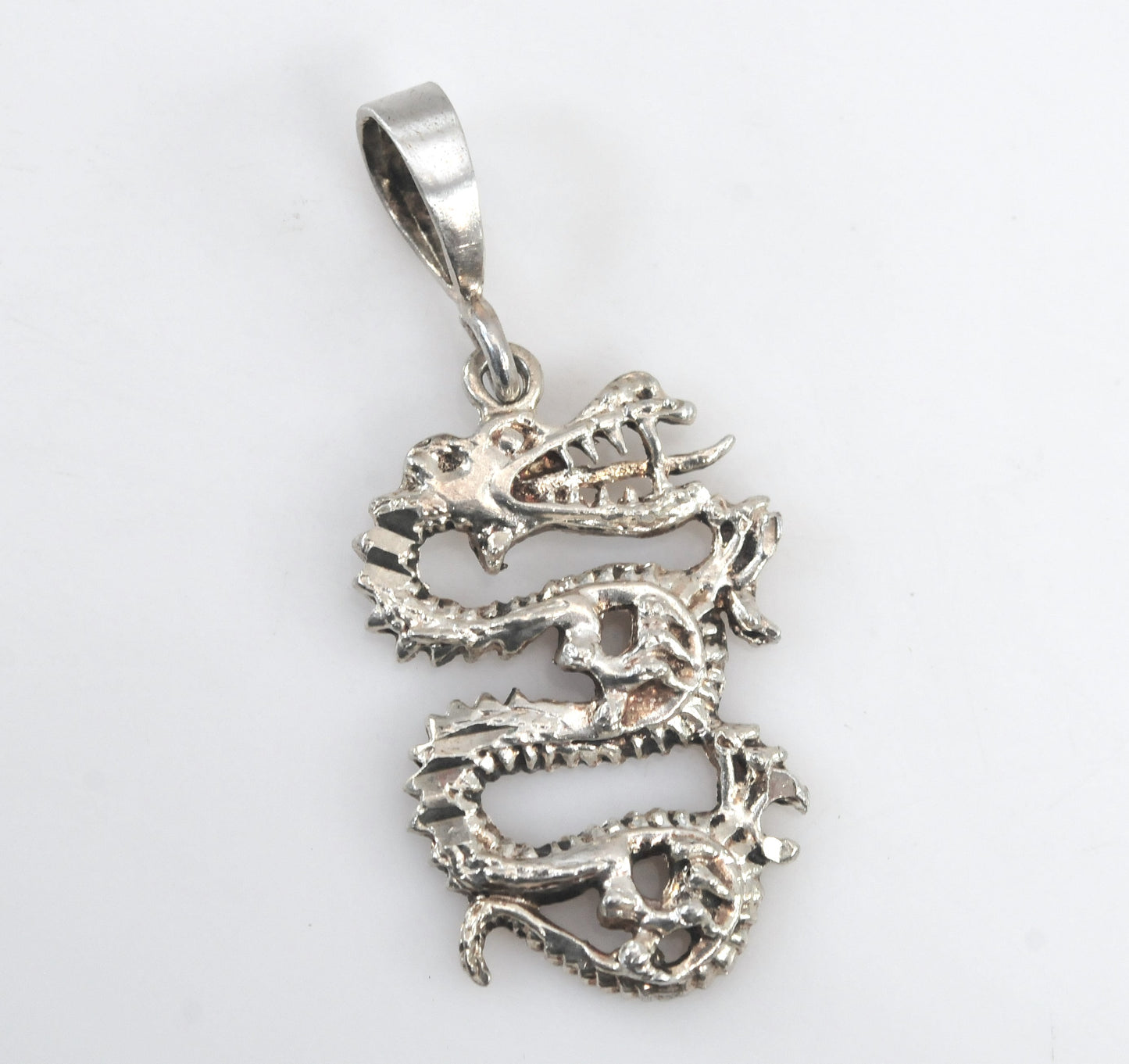Sterling Silver Dragon Pendant