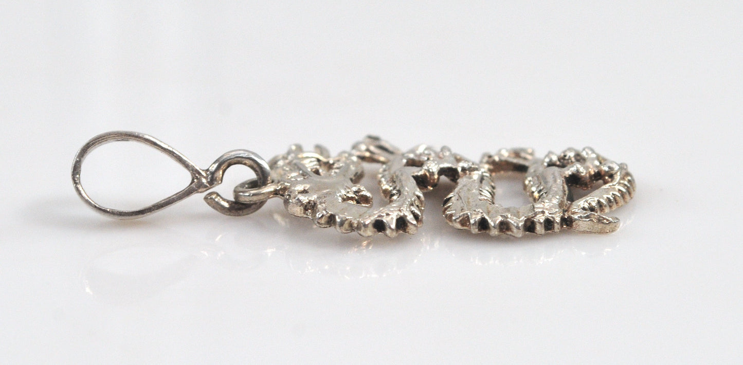 Sterling Silver Dragon Pendant