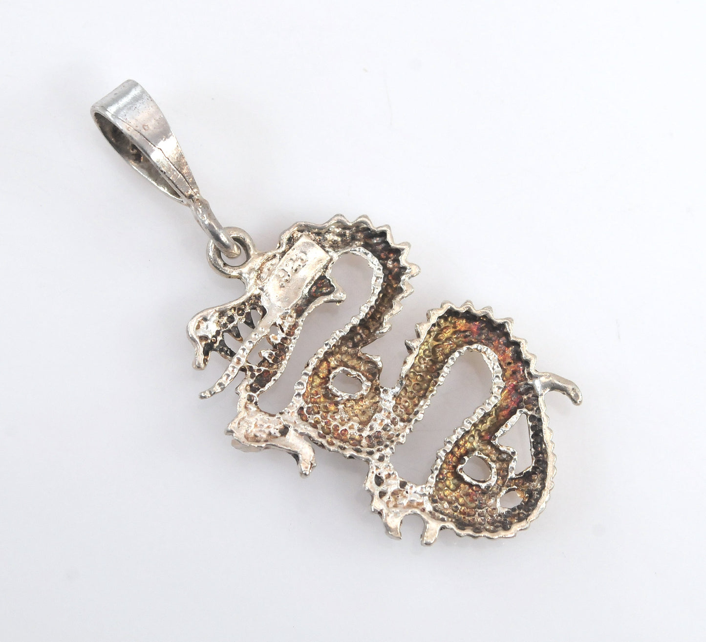 Sterling Silver Dragon Pendant