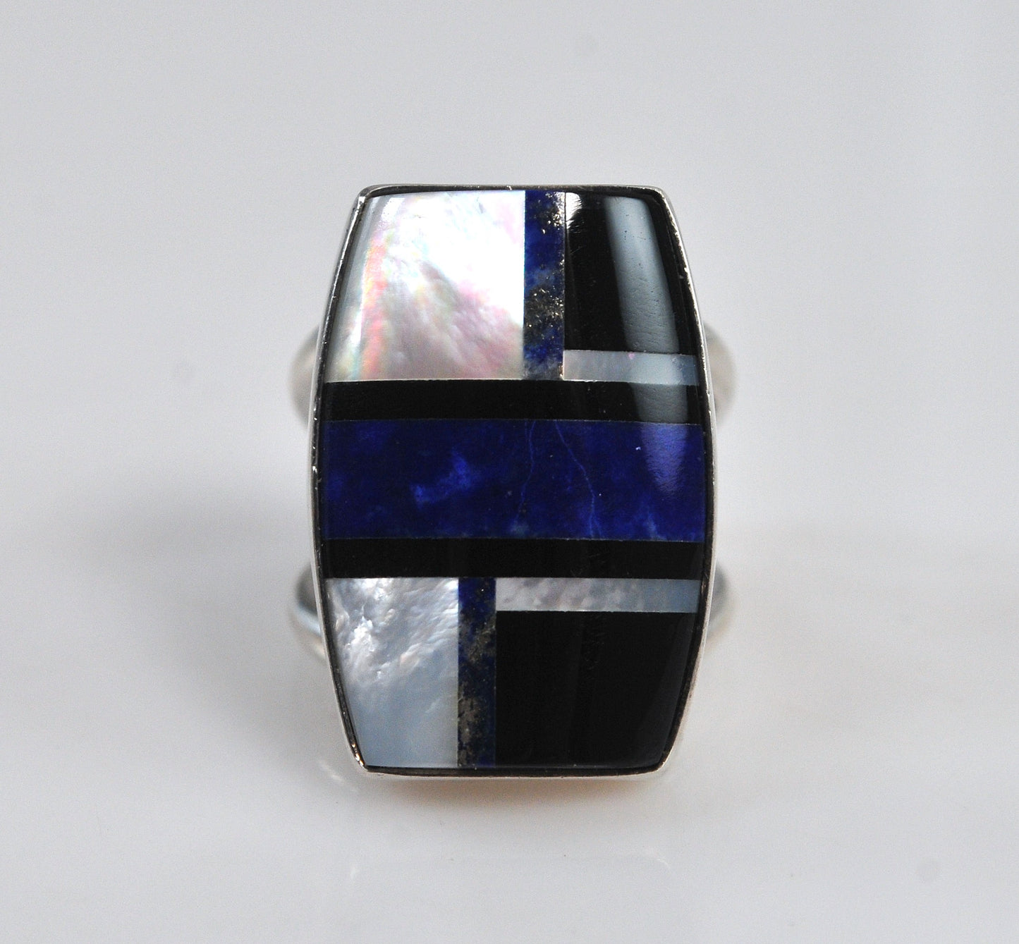 Jay King DTR Sterling Silver Lapis Mother of Pearl Ring