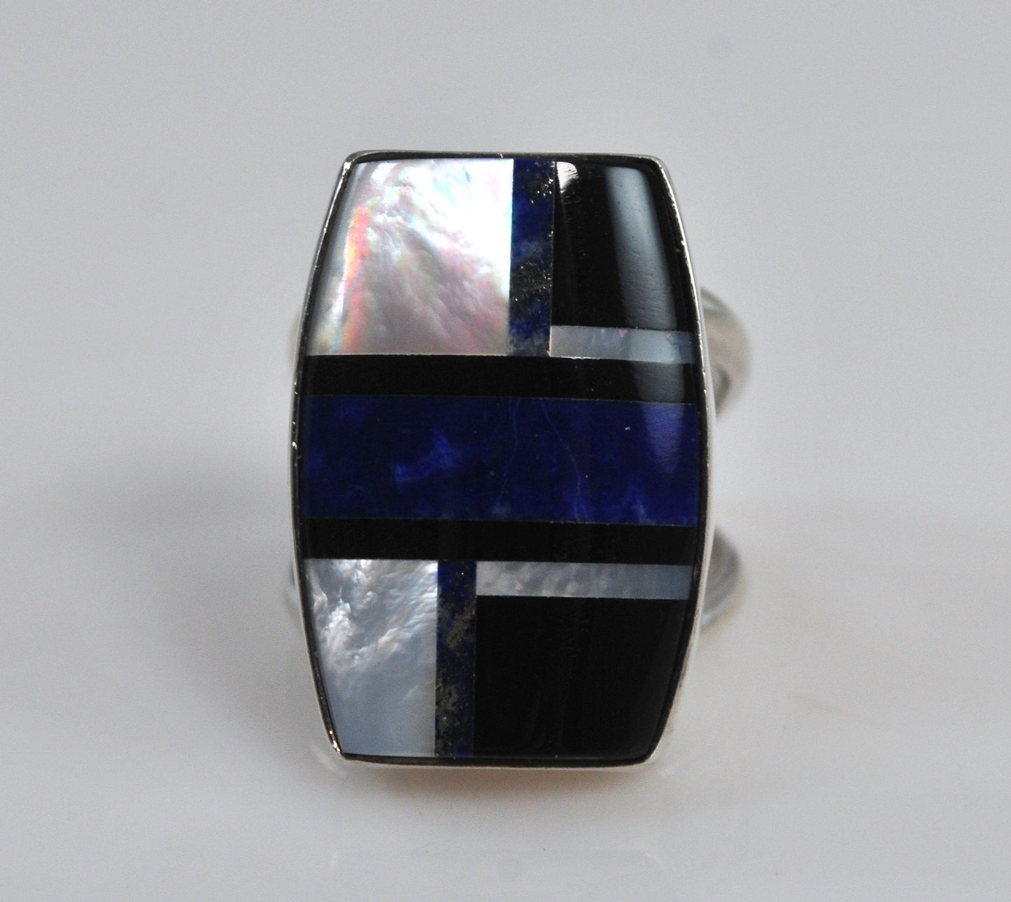 Jay King DTR Sterling Silver Lapis Mother of Pearl Ring