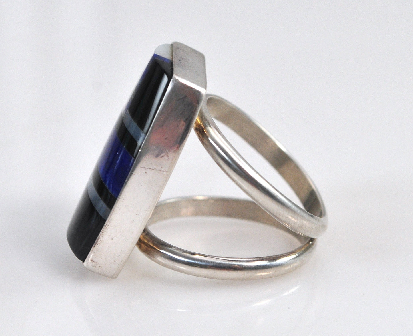 Jay King DTR Sterling Silver Lapis Mother of Pearl Ring