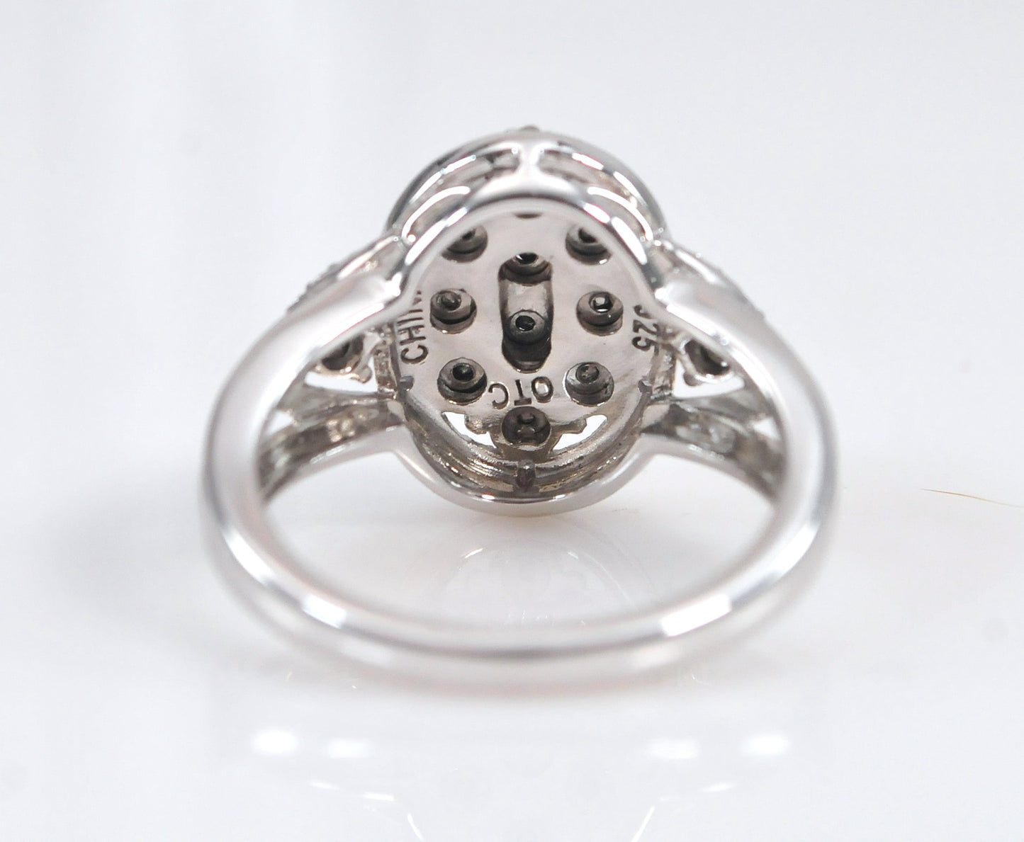 Sterling Silver Black Diamond Ring