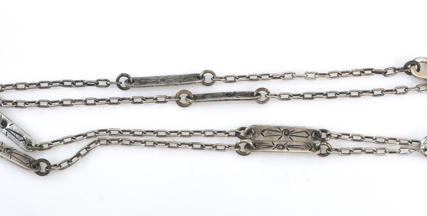 Vintage Sterling Silver Winged Scarab Necklace