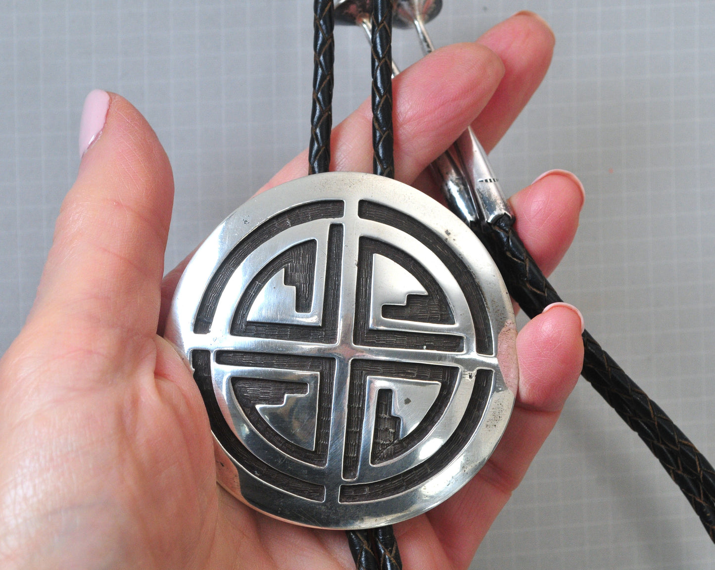Native American Sterling Silver Bolo