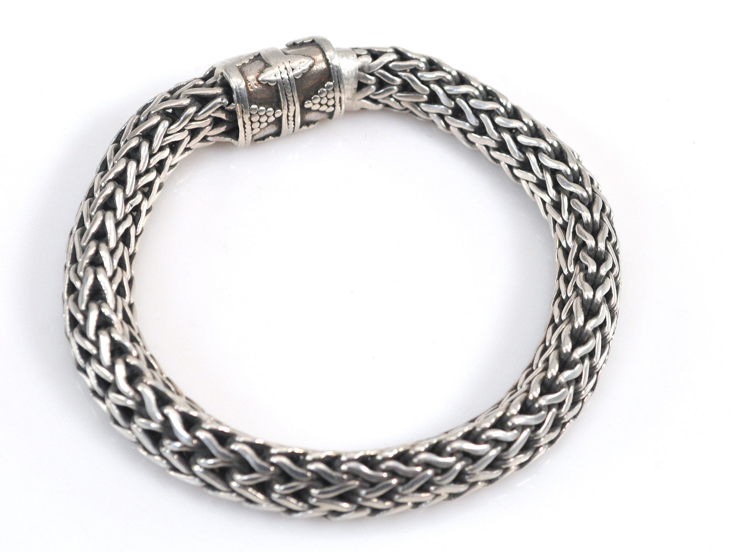 Heavy Sterling Silver Foxtail Bracelet