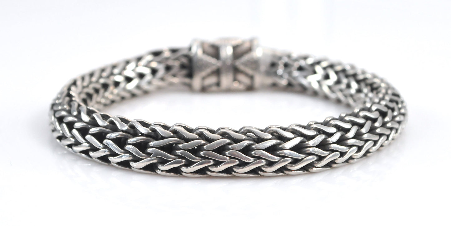 Heavy Sterling Silver Foxtail Bracelet
