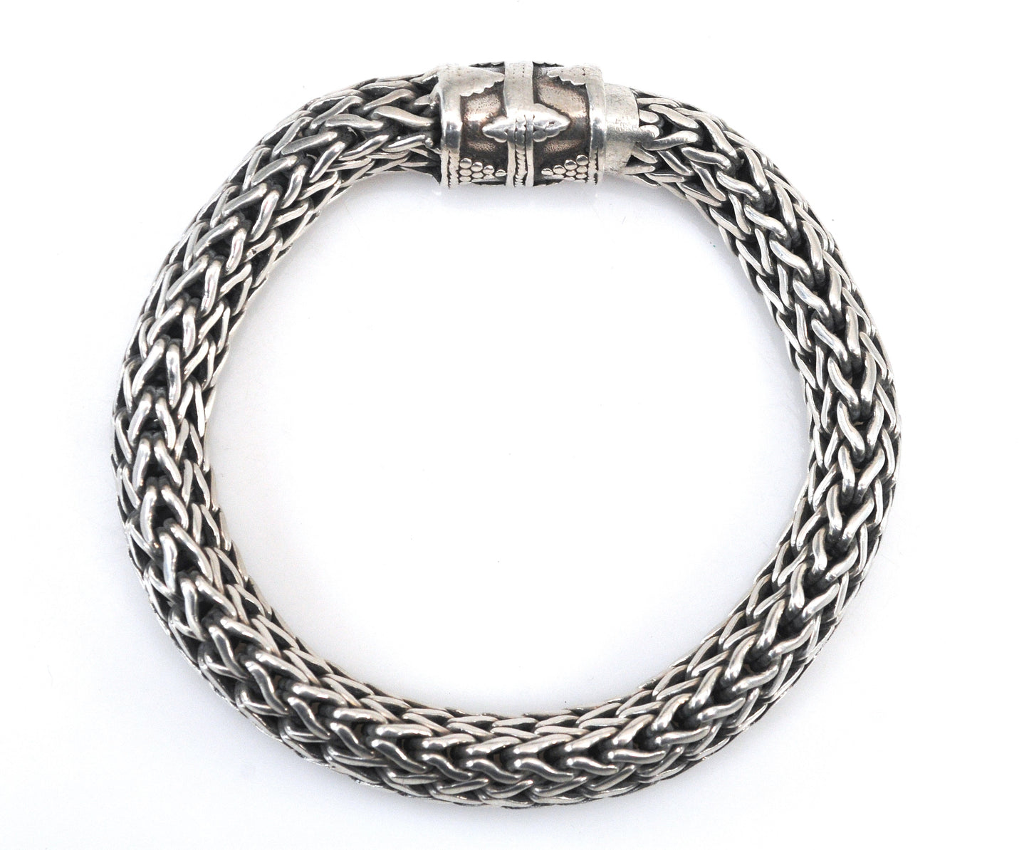 Heavy Sterling Silver Foxtail Bracelet