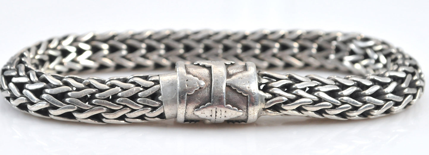 Heavy Sterling Silver Foxtail Bracelet