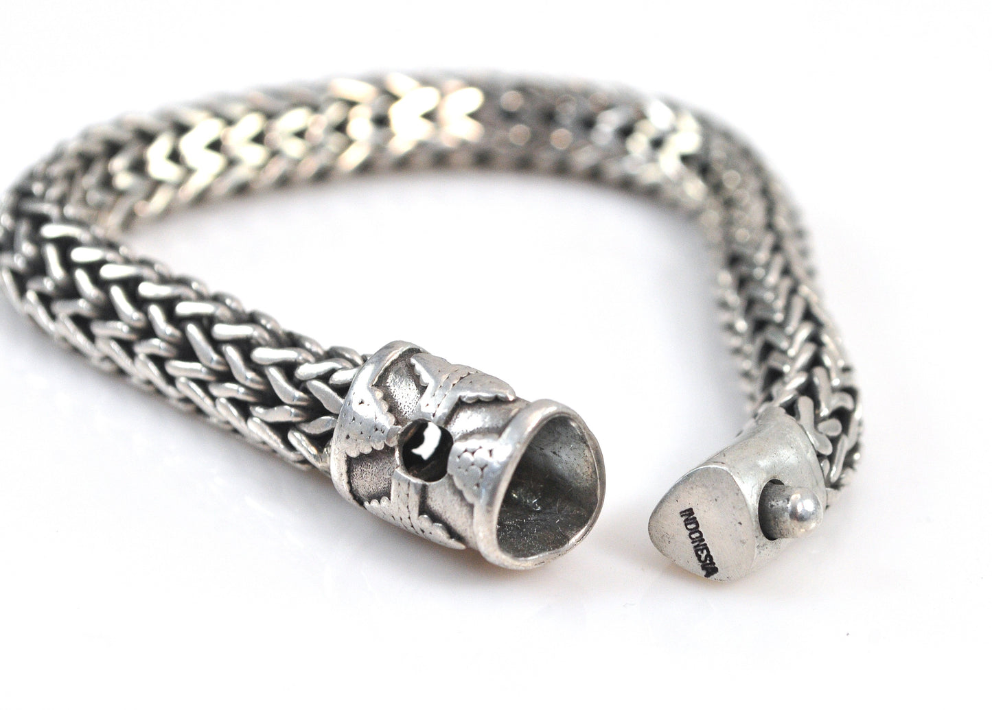 Heavy Sterling Silver Foxtail Bracelet