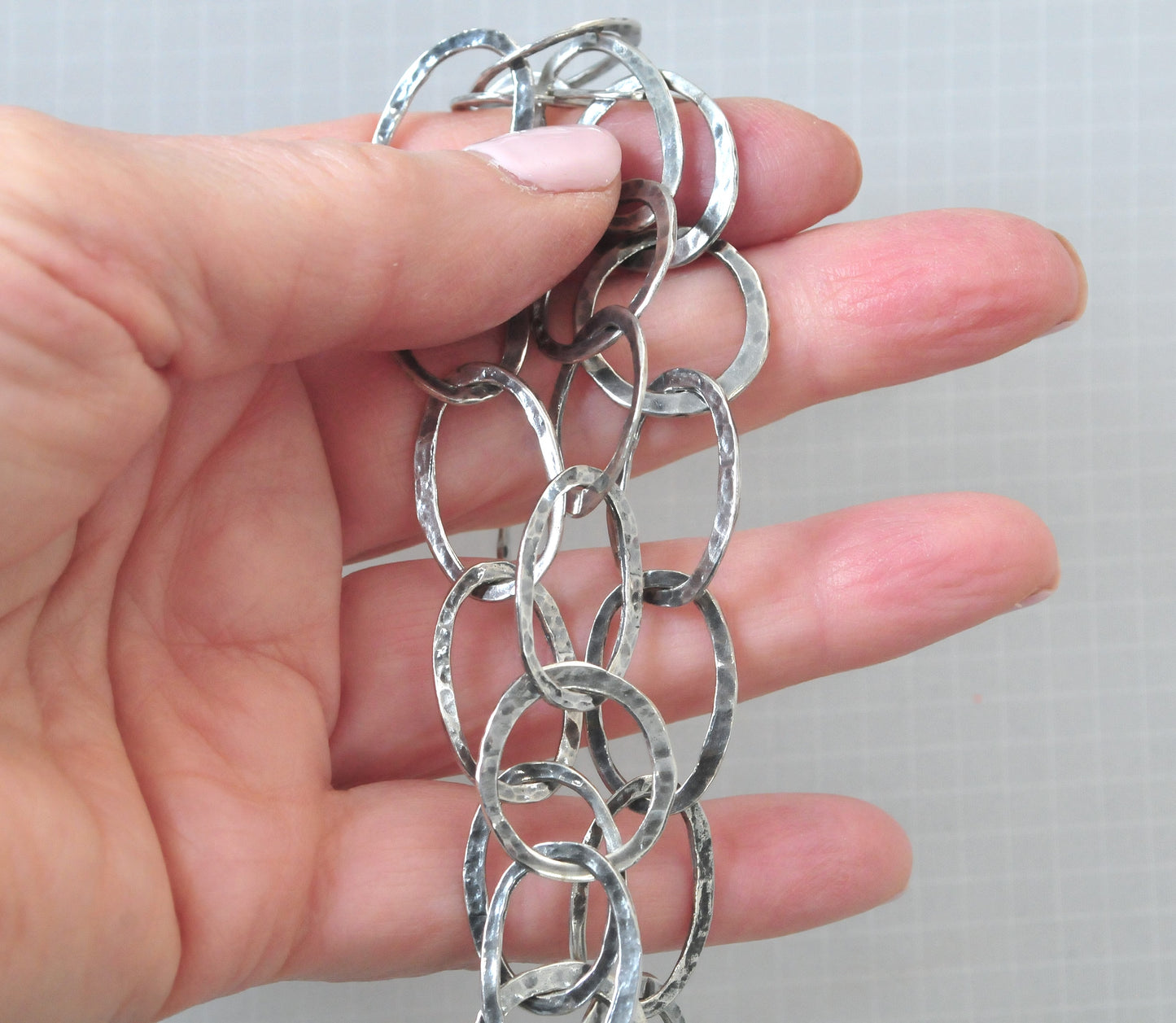 Silpada Sterling Silver Three Strand Oval Link Bracelet