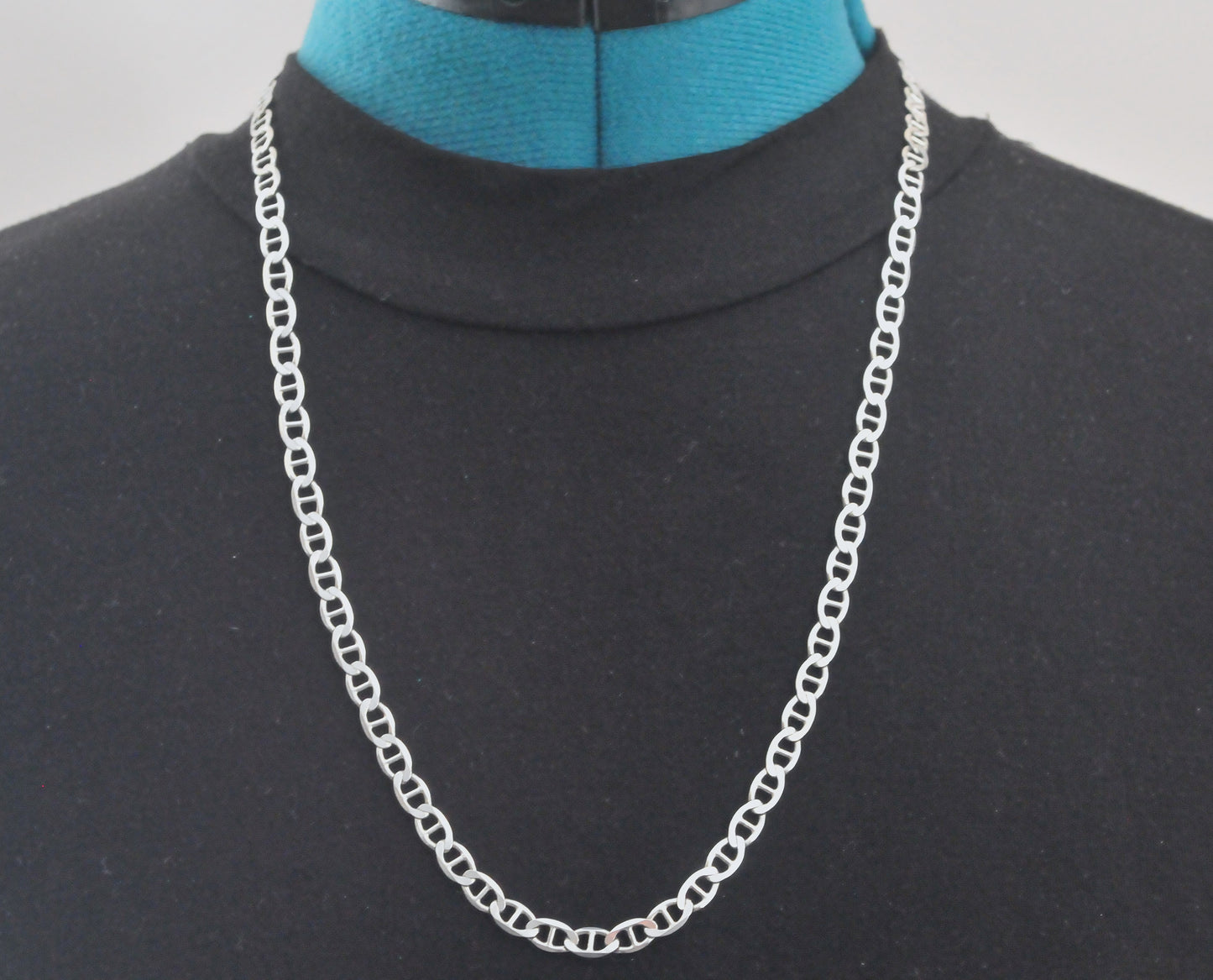 Sterling silver 5mm Mariner Link Chain Necklace