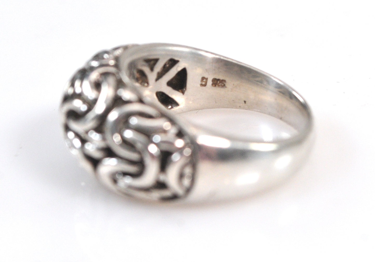 Signed Sterling silver Byzantine Ring