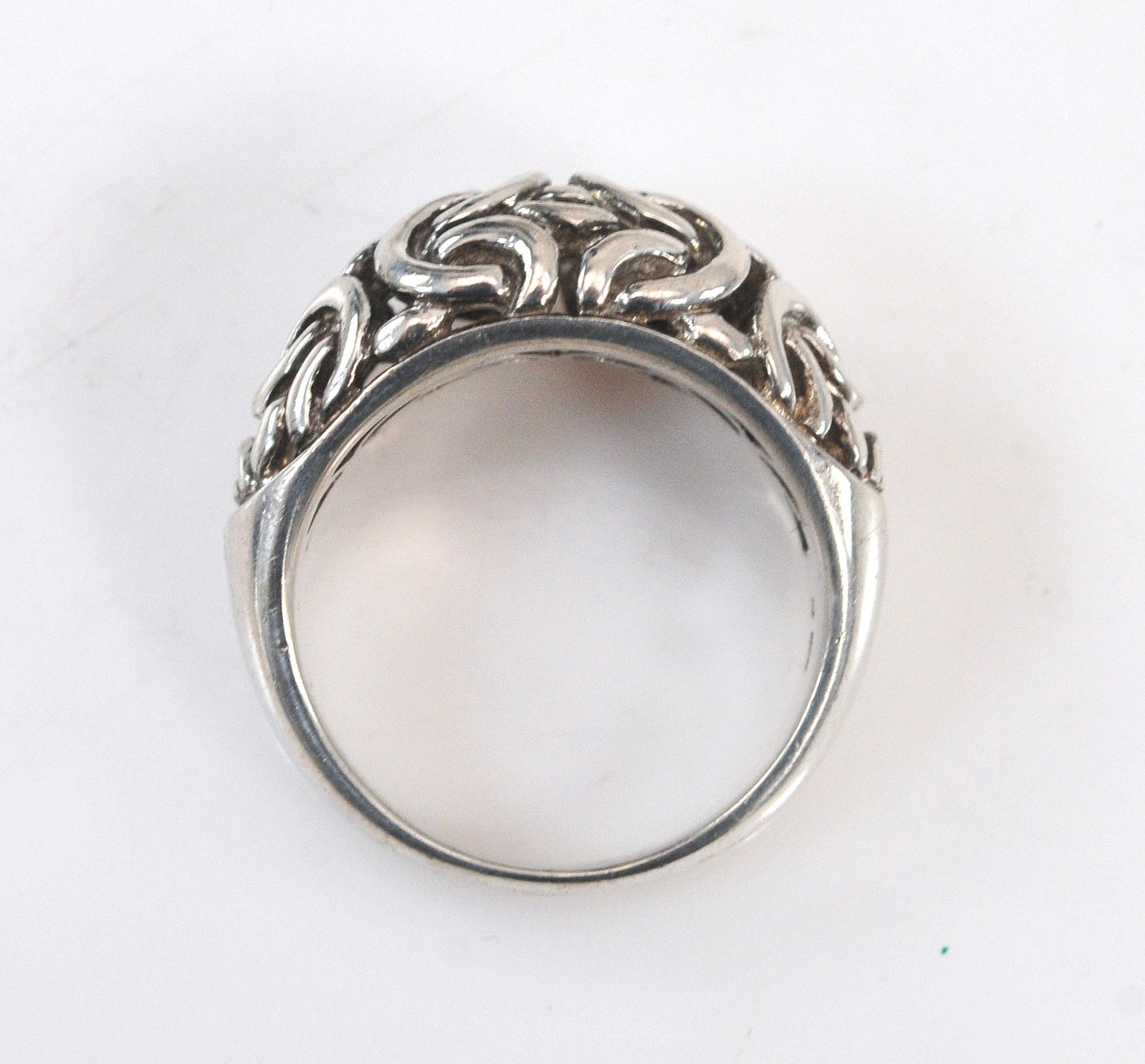 Signed Sterling silver Byzantine Ring