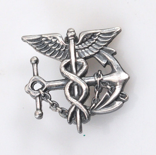 Small Blackinton Sterling Silver WWII Navy Medical Pin