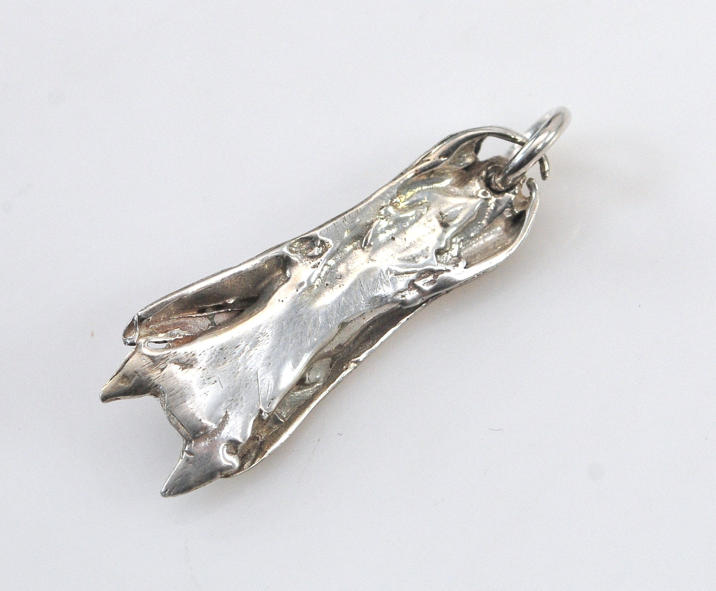 Sterling Silver Hanging Bat Pendant